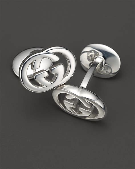 gucci sterling silver cufflink